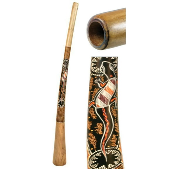 Didgeridoo Teak Wood Painted (59 inch)