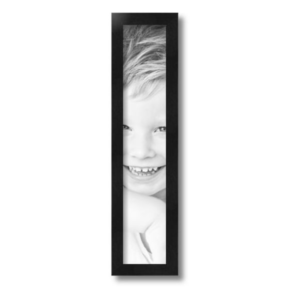 ArtToFrames 4x20" Black Picture Frame, Black Wood Poster Frame, with Regular Glass and 2 (FBPL-5141)