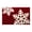 C, variant on Christmas Entry Mat Red Snowflake Design Polyester Non-Slip Holiday Rug 16x24 Inch