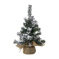 Christmas Tree 8.66inch,Artificial Christmas Pine Tree Mini Christmas Tree Desktop,Bottle Brush Fake Trees with Wooden Base for Table Top Christmas Indoor Home Decor Holiday Party Gifts