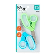Pen+Gear 5" Blunt Tip Kids Scissors 2 Pack, Blue and Green
