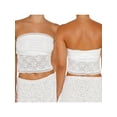 thumbnail image 7 of Biekopu Women's Summer off Shoulder Tube Top, White Sleeveless off Back Sleeveless Lace Flower Trimmed Short Top, 7 of 7