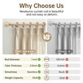 thumbnail image 3 of NewBuros Adjustable Wood Curtain Rod, 16 to 28 Inch, 1" Diameter Heavy-Duty Indoor Curtain Rod, Sturdy Rust-Proof with Wood Grain Leaf Pattern, Brown, 3 of 6
