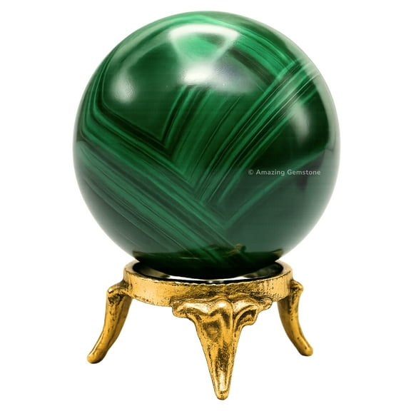 Malachite Crystal Ball Sphere 1.5" Inches