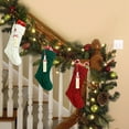 thumbnail image 4 of ShellKingdom 3 Pcs Christmas Stockings with DIY Snowman Name Tags, 18 inches Knitted Xmas Hanging Stocking for Mantels Christmas Tree Holiday Party Decoration (Red Green White), 4 of 7
