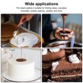 thumbnail image 2 of Bewildely Espátula para glaseado de acero inoxidable, para decorar pasteles, crema, chocolate, mantequilla, raspador antideslizante, Type3 NO3, 2 of 5