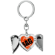 thumbnail image 1 of Llavero de alas de ángel en forma de corazón, 1 of 3