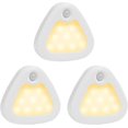 thumbnail image 1 of 3pcs Super Bright LED Battery Powered Wireless Motion Sensor Light with Magnetic Strip/3m Tape, Warm Light, 1 of 5