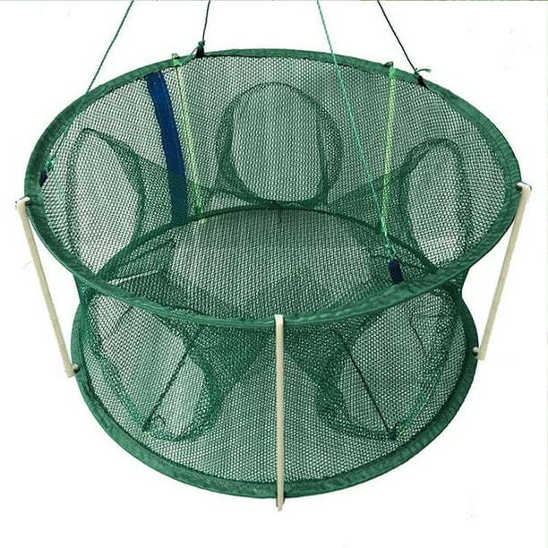 Automatic Fishing Net Trap Cage Folding Round Shape Shrimp Fishing Catcher