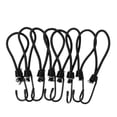 thumbnail image 1 of 8 Piezas De De Elástico - Correas Elásticas De Lona Elástica Con Para Senderismo Mochilero Toldo Toldo Hamaca Lona De Negro Baoblaze Cuerda elástica, 1 of 6