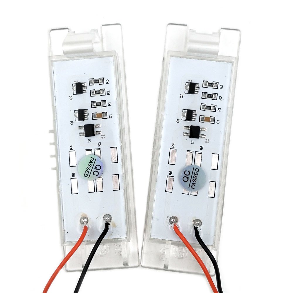 Nikauto 2Pcs 6000k 3528SMD License Plate Lights Lamps for Opel Zafira B Astra H Corsa D Insignia