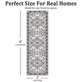 thumbnail image 2 of TECHVIDA 2'x8' Hallway Runner Rug Boho,Non Slip Machine Washable Rugs for Hallway Kitchen,Grayish Brown, 2 of 10