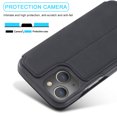 thumbnail image 7 of SaniMore for iPhone 14 6.1" Case [RFID Blocking], Camera Protection Card Slot Ultra-Thin PU Leather Magnetic Wallet Cover with Practical Bracket Shockproof Protective Shell, Black, 7 of 7