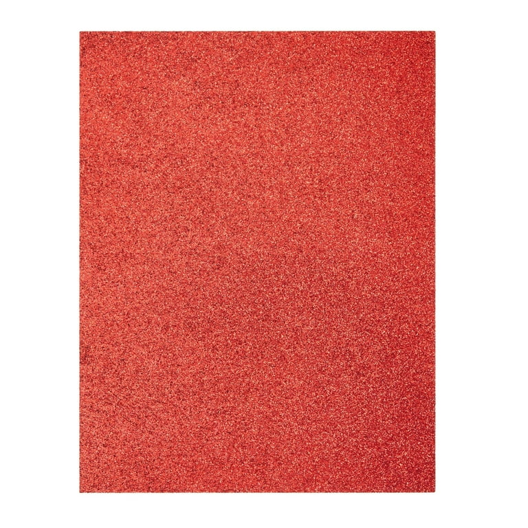 PA Paper Accents Glimmer Cardstock 8.5 x 11 Exotic Red, 80lb colored cardstock  paper for card making, scrapbooking, printing, quilling and crafts, 25  piece pack