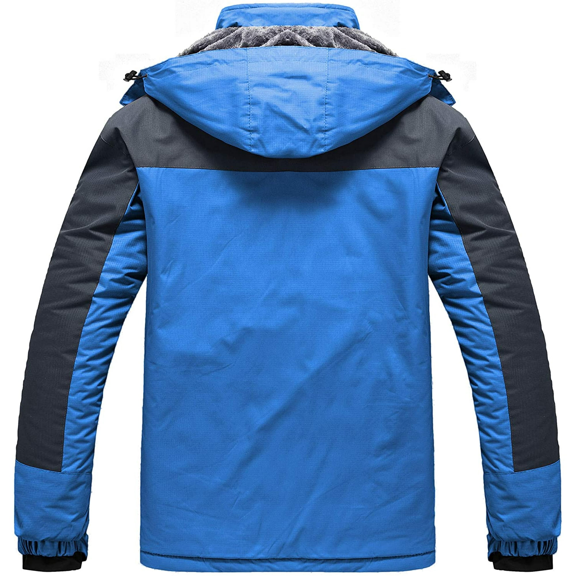 Heihuohua Men s Winter Snowboard Jacket Waterproof Fleece Lined Hiking Coat Walmart