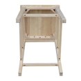 thumbnail image 5 of International Concepts Wood Aspen Bar Height Ladder Back Stool - Unfinished - 29.9" Seat Height, 5 of 8