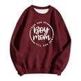 thumbnail image 4 of Boy Mom Sweatshirt for Women Casual Fall Winter Long Sleeve Pullover Tops Boy Mom Shirt Funny Graphic Mama Sweatshirt Gifts for Christmas T Shirt, 4 of 4