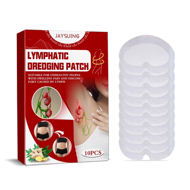 Jaysuing, 10 Uds., parches de dragado linfático para el cuello de las axilas, extracción de hierbas, Jaysuing 10PCS