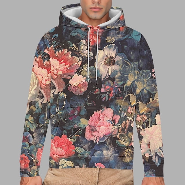 Styesk Sweatshirts pour Hommes Sweat à Capuche Imprimé à Manches Longues