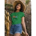 thumbnail image 2 of Colorful Buon Ferragosto T-Shirt Women -Image by Shutterstock, Female Medium, 2 of 4