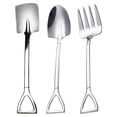 thumbnail image 1 of 1 juego de sopa de cuchara de mezcla de agua Disfrute de una cuchara de pastel de cucharas Mango de metal Spoon, 1 of 7