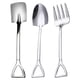 thumbnail image 1 of 1 juego de sopa de cuchara de mezcla de agua Disfrute de una cuchara de pastel de cucharas Mango de metal Spoon, 1 of 7