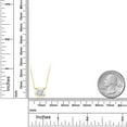 thumbnail image 2 of Gem Stone King 18K Yellow Gold Plated Silver Round Moissanite Solitaire Pendant Necklace for Women (1.20 Cttw, with 18 inch Chain), 2 of 4