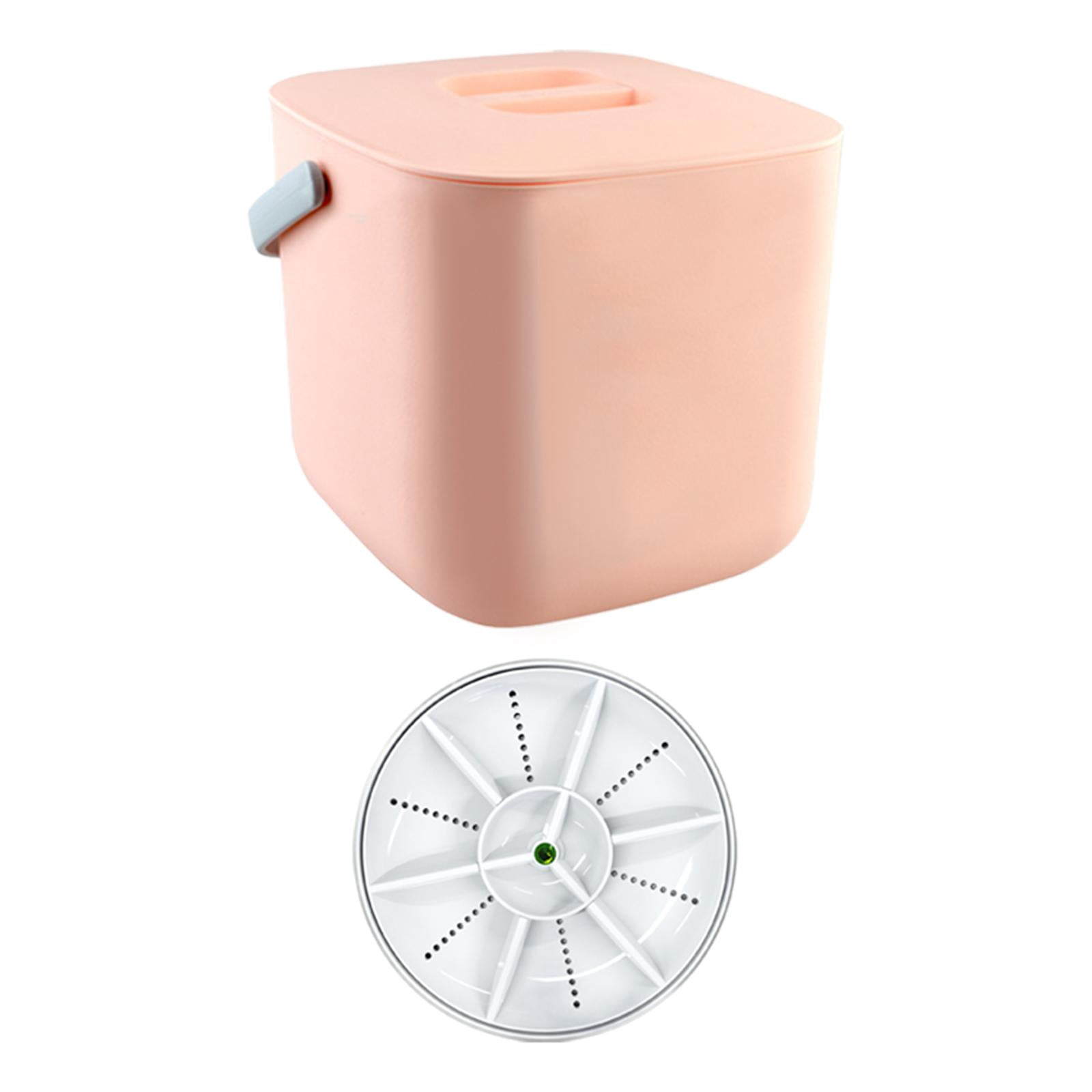 TISHITA Sink USB Dishwasher with bucket Mini Dishwasher Kitchen Auto Shutdown USB Powered Lightweight Sink Dish Washer Portable for Dorm Camping Travel White