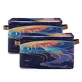 thumbnail image 2 of Dreamy Color Jellyfish Cartoon Square Storage Bins with Handles Collapsible Containing Box 1 Pack, 2 of 9