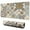 Brown Ethnic Floral, variant on Long Mouse Pads for Desk,Brown Ethnic Floral and Mandala Pattern Desk Mats on Top Of Desks, Desk Mouse Pad Extra Large with 3mm Non-Slip Base and Stitched Edge for Gaming,Office,Work,Home 47.3"x23.6"