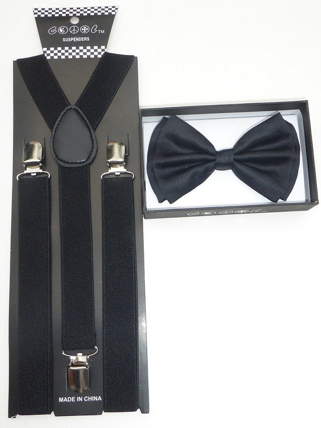 Adults Teens Men Women USA Seller SUSPENDERS and BOW TIE SET Wedding Party 