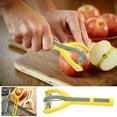 thumbnail image 2 of Pelador de acero inoxidable, pelador de frutas tres en uno, pelador de patatas y verduras, cuchillo raspador multifuncional., 2 of 7