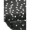 thumbnail image 6 of Unique Bargains Women's Plus Size Polka Dots Bell Sleeve Chiffon Summer Cardigans 1X Black, 6 of 7