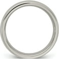 thumbnail image 2 of Titanium Edward Mirell Polished Half Round 5mm Band (Size 5.5) Made In United States emr144-5mm-5.5, 2 of 5
