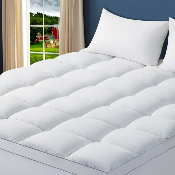 Shilucheng King Mattress Topper, Extra Thick Cooling Mattress Pad Cover