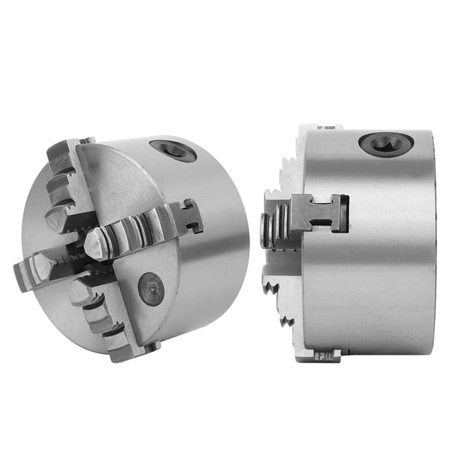 4-Jaw Chuck, Clamping Range High Accuracy Self-Centering Chuck Self-Centering for Lathes Machine