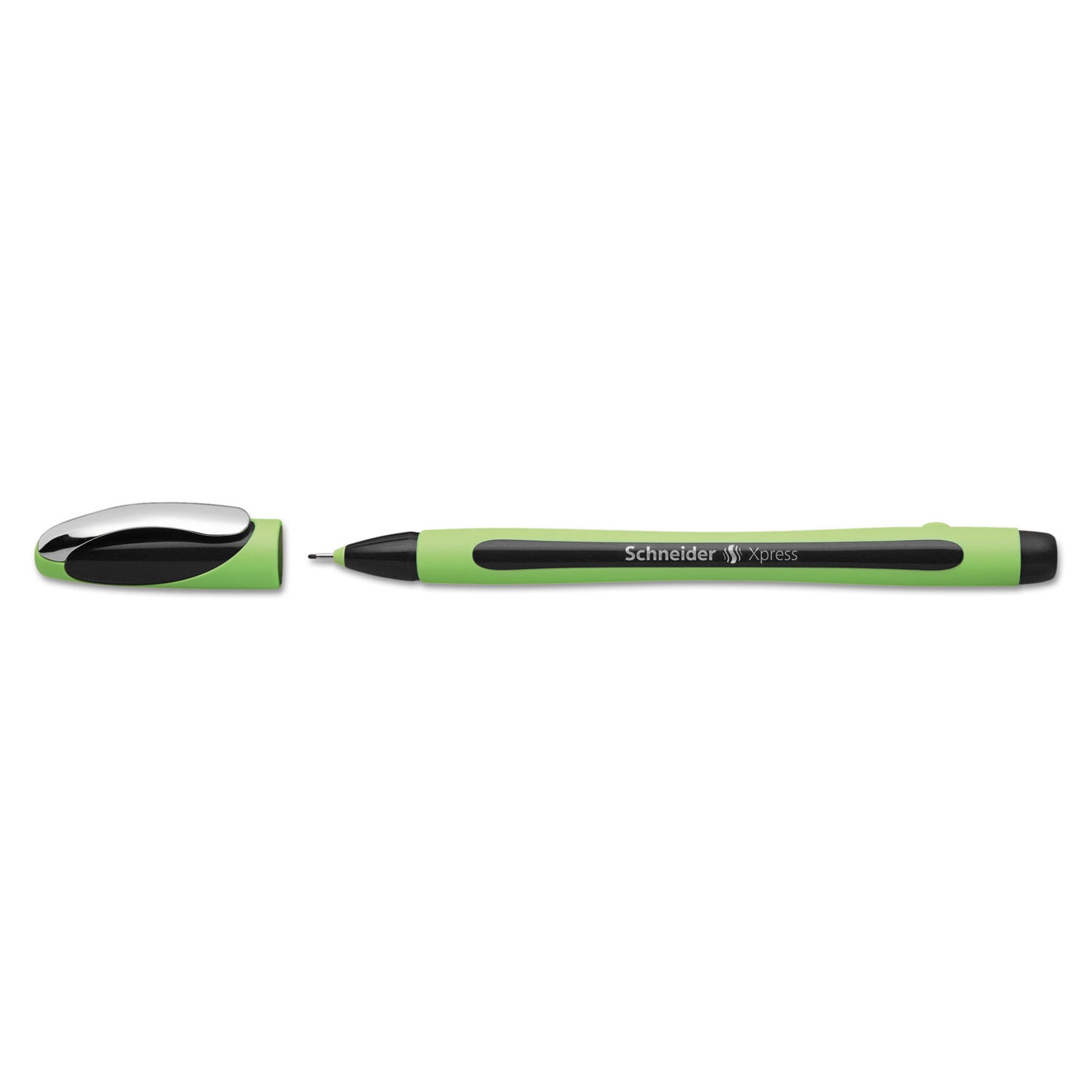 Schneider Xpress Fineliner 0.8mm Porous Point Pen, Black, Box of 10 Pens (190001)
