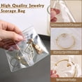 thumbnail image 2 of EcoNesxp Sac de Rangement Transparent Auto-Scellant Rose pour Bijoux Femmes Sac à Fermeture Éclair, 2 of 5