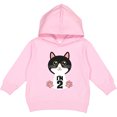 thumbnail image 2 of Inktastic 2nd Birthday Cat 2 Year Old Girl Toddler Hoodie, 2 of 4