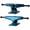 Blue, variant on Rekon 5" Hanger 7.75" Axle Set of 2 Skateboard Trucks (Blue)
