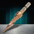 thumbnail image 3 of 1Pcs Hexagonal Handle Spiral Groove Step Cone Cobalt Drill Bit High Speed Steel(3-12mm), 3 of 5