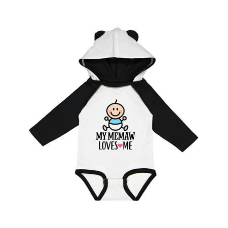

Inktastic My Memaw Loves Me Baby Boy Gift Baby Boy Long Sleeve Bodysuit
