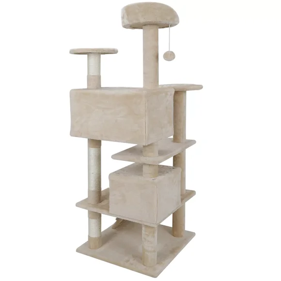 Cat tree Tower Great For Multiple Cats Scratcher Play House Condo Pet House 53"