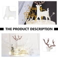 thumbnail image 2 of Gymnture christmas 2pcs Christmas Reindeer Woodland Figurines Desktop Decoration, 2 of 10