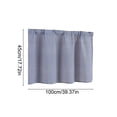 thumbnail image 3 of Cadancy Curtain Gingham Pattern Short Tier Fabric for Kitchen Cafe Doorway Window Rod Pocket Half Panel Privacy Panel Bedroom Bathroom Home Decor, 3 of 6