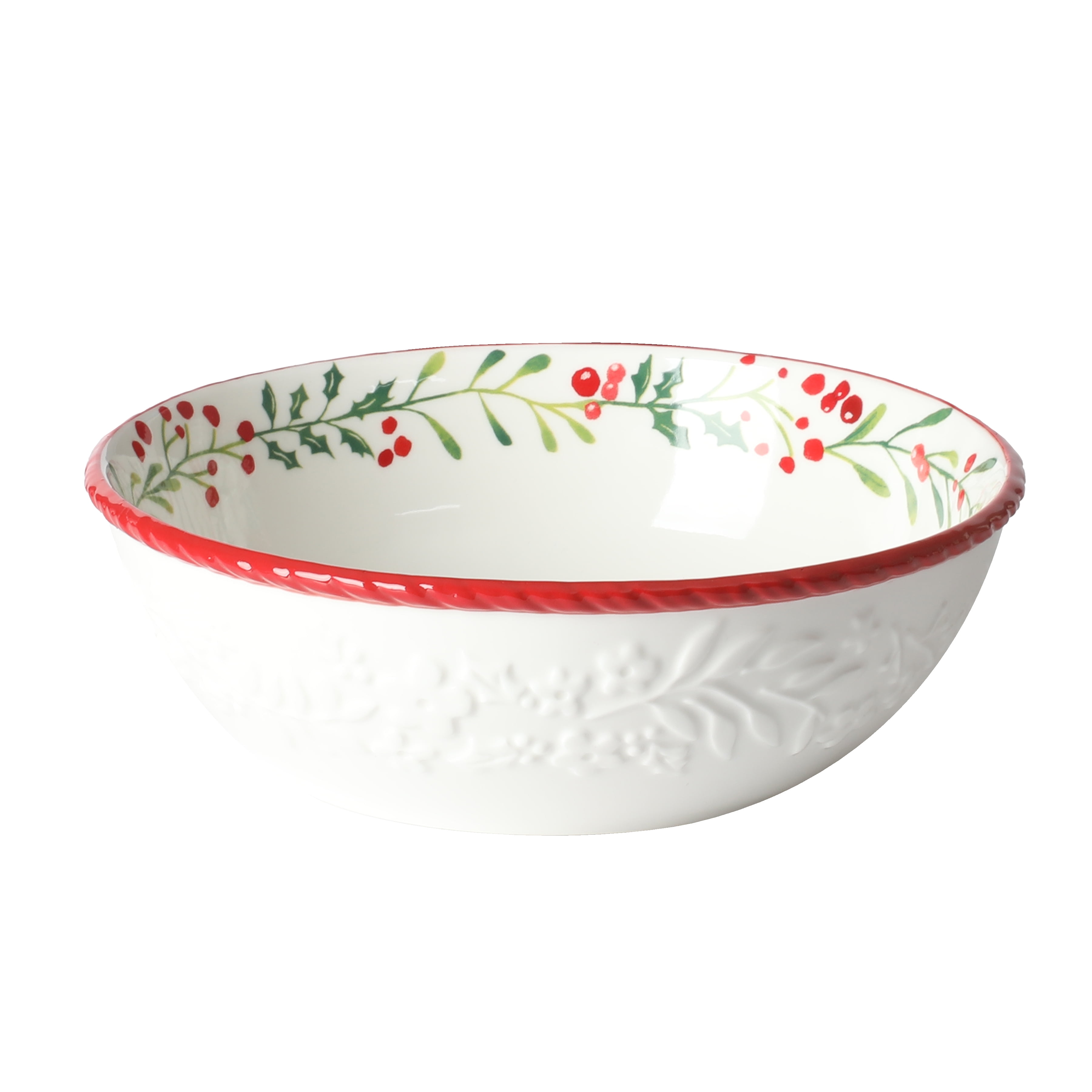 The Pioneer Woman Merry Meadow Red 12-Piece Stoneware Dinnerware Set