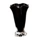 thumbnail image 3 of Jarrón de vidrio con pétalos, arte moderno, accesorio, contenedor decorativo para dormitorio y cafetería. Negro, 3 of 9