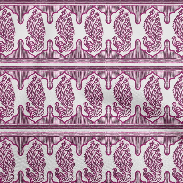 oneOone Polyester Spandex Fuschia Pink Fabric Block Craft Projects Decor Fabric Printed By The Yard 56 Inch Wide-GF