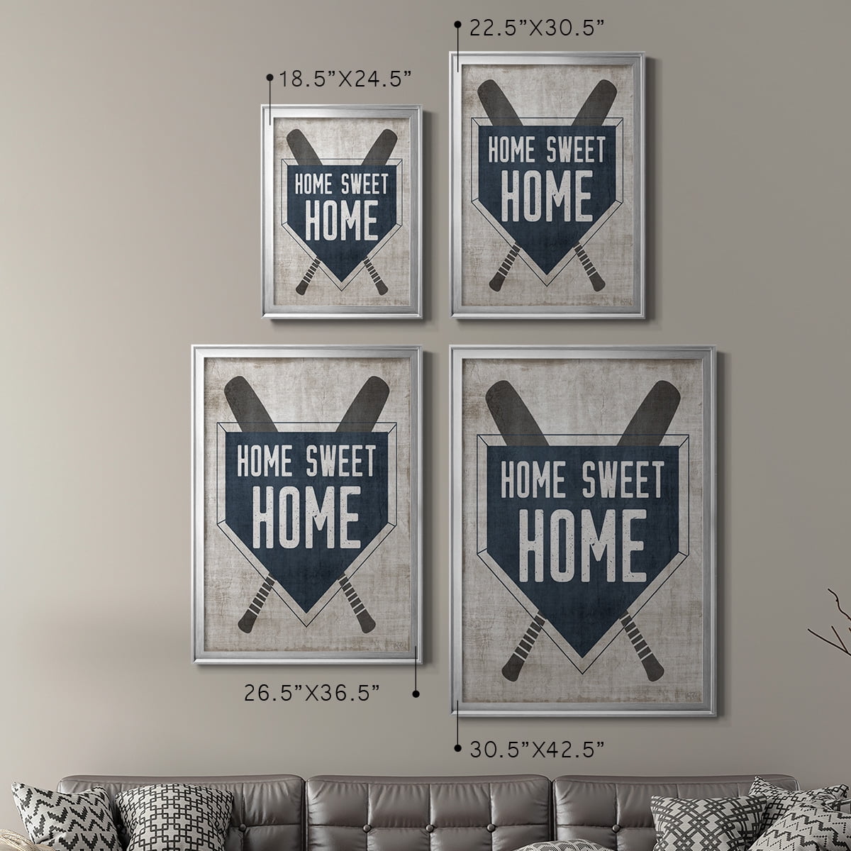 Home Sweet Home Base Premium Framed Print - Ready to Hang