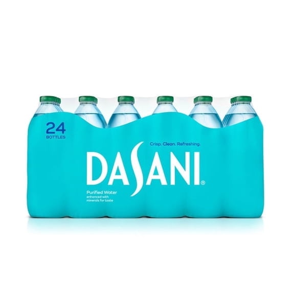 DASANI Purified Drinking Water, 16.9 fl oz Bottles, 24 Pack